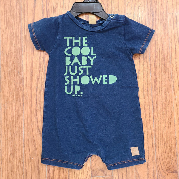 Up Baby The Cool Baby Just Showed Up Romper