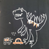 CLEARANCE-Up Baby Black T-Rex T-Shirt